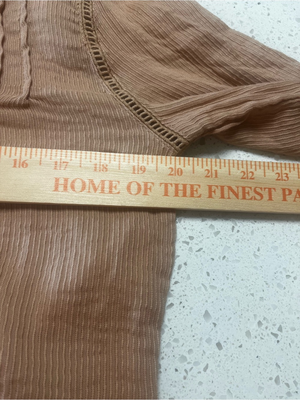 Quince Rust Button-Front Ruffled Dress Shirt - Picture 5 of 7